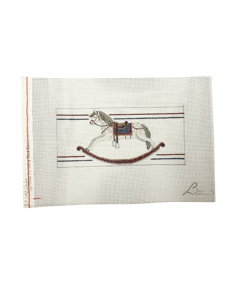 Rocking Horse on Stripes