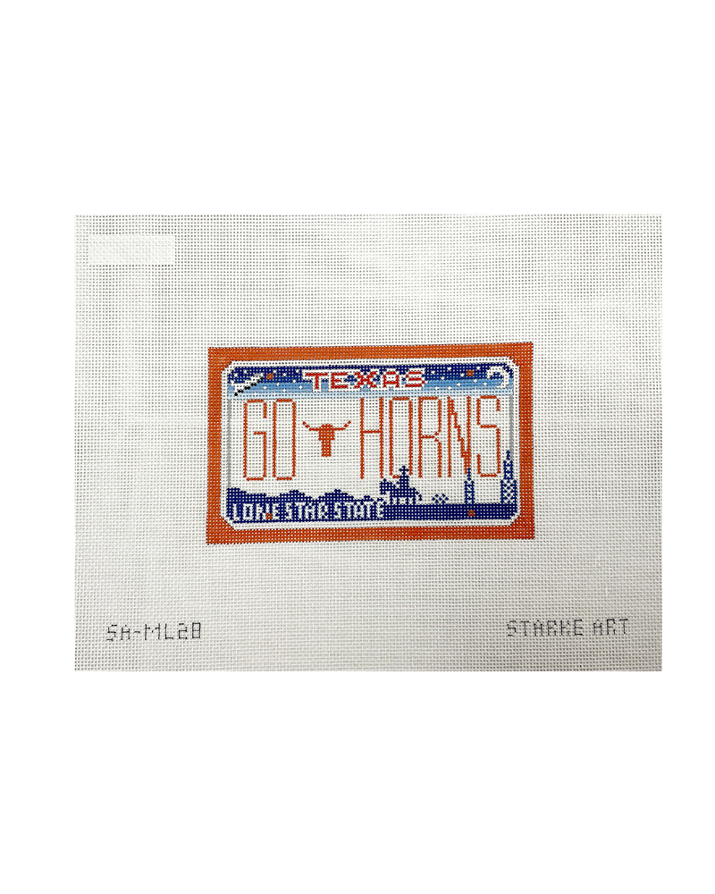 Go Horns License Plate