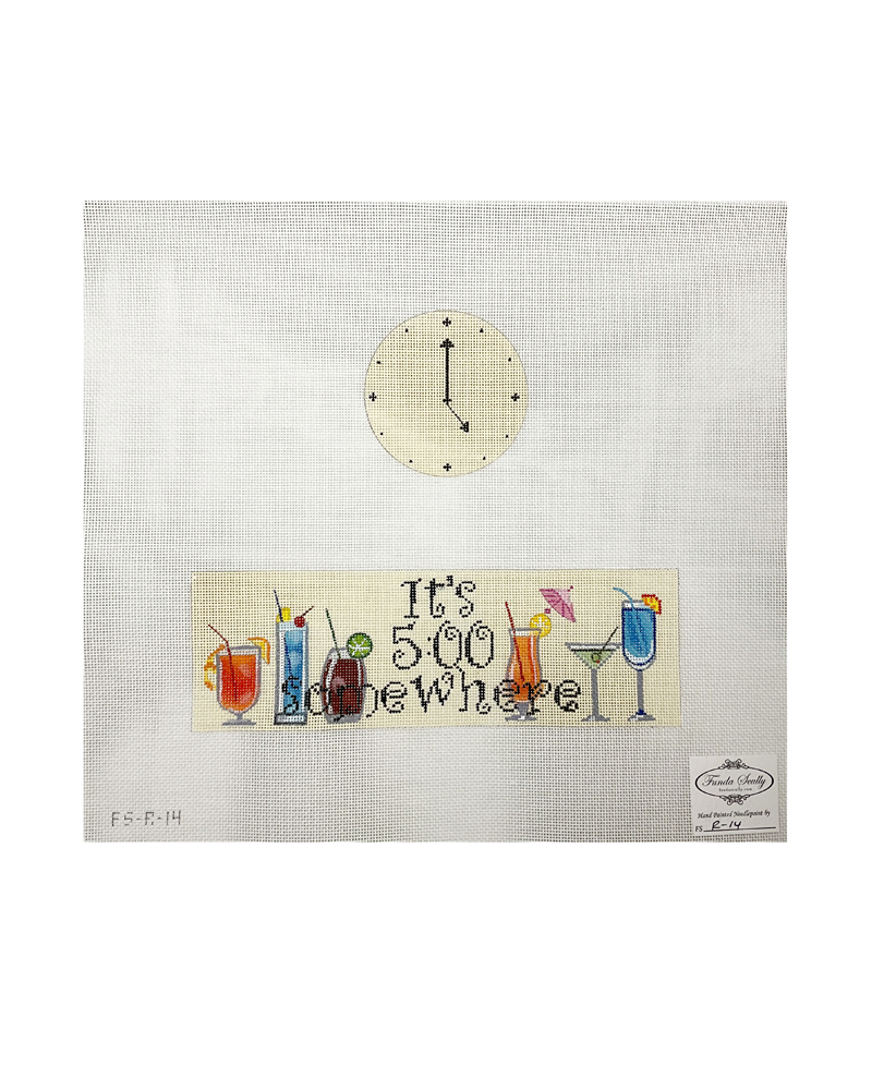 IT'S 5 O'CLOCK SOMEWHERE SIGN (Hinged Box)