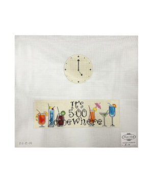 IT'S 5 O'CLOCK SOMEWHERE SIGN (Hinged Box)