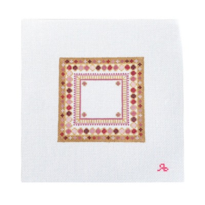 Square China Pattern Pink