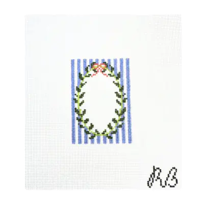 Striped Wreath Insert