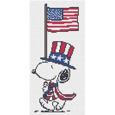 Snoopy with flag