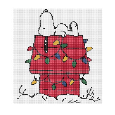 Snoopy on Lit Doghouse CBC2