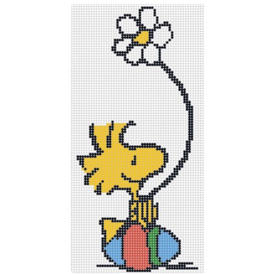 Woodstock on Easter Egg with Daisy
