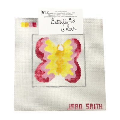 Pink Yellow Butterfly Coaster