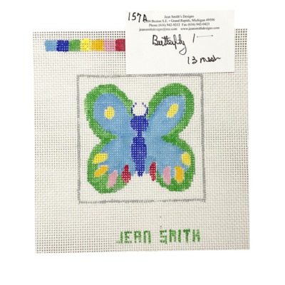 Blue Green Butterfly Coaster