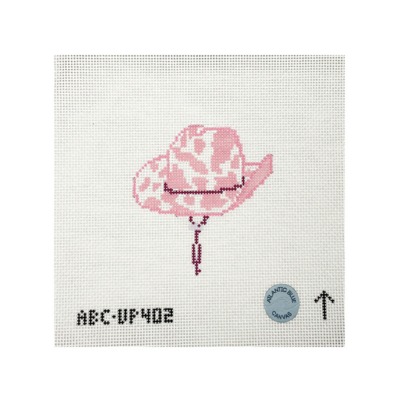 Pink Cowgirl Hat in Cow Print