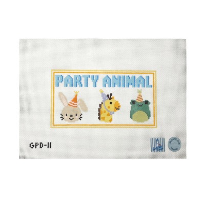 Party Animals with Orange Border