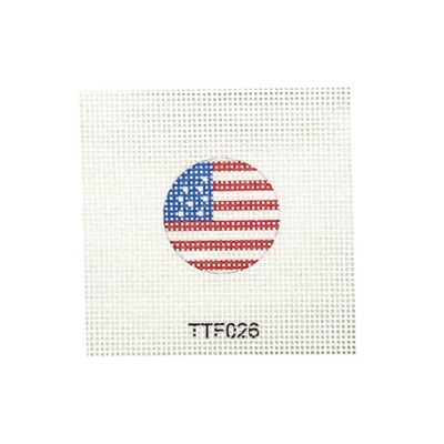 American Flag Bag Charm