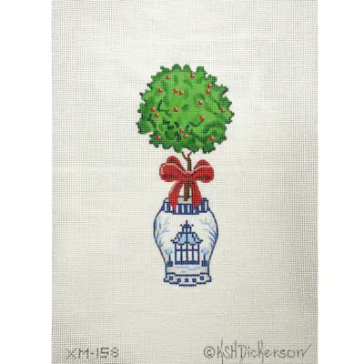 Blue Vase with a Berry Tree