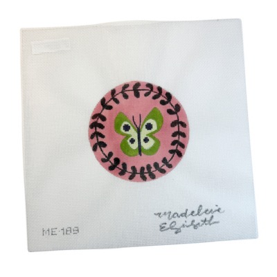Green Butterfly Round