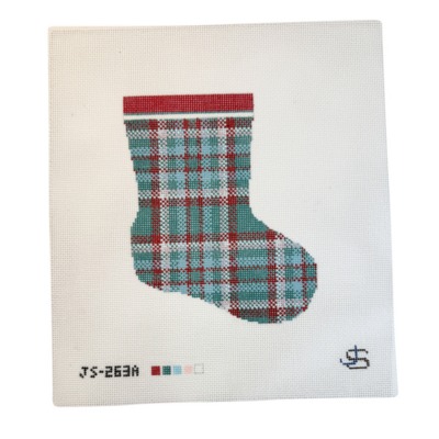 Plaid Mini Christmas Stocking