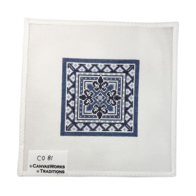 Blue Pattern Coaster