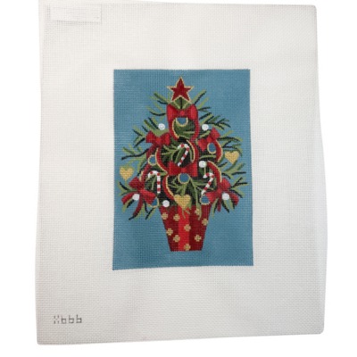 Christmas Tree in Polka Dot Planter