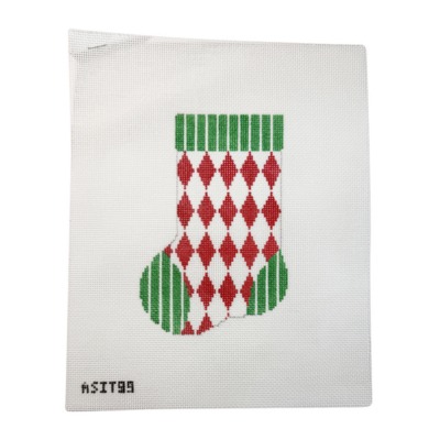 Red Diamond Mini Stocking