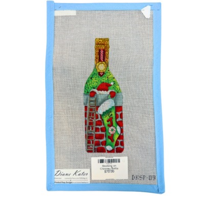 Stocking on Chimney Bottle