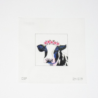 Dairy Cow with Floral Crown