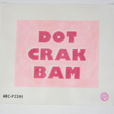 Dot Crak Bam Mahjong Tile Pouch Pink