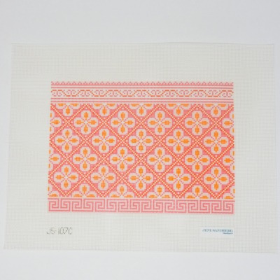Hewitt Clutch - Pink and Orange