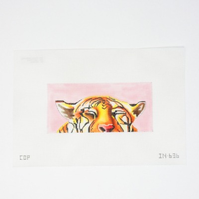 Sleeping Tiger on Light Pink