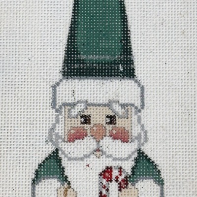 Cone Hat Santa, green