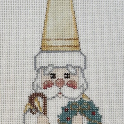 Cone Hat Santa, gold