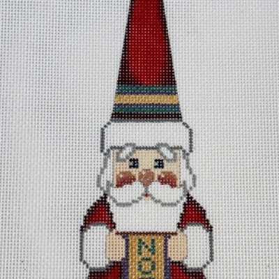 Cone Hat Santa, “Noel” red