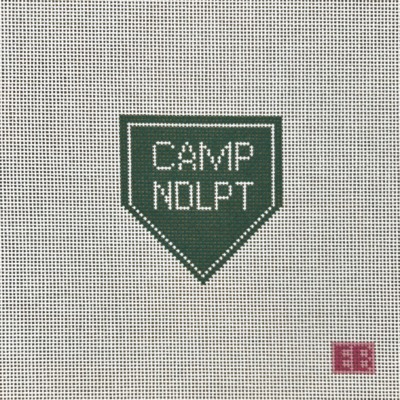 Camp Needlepoint bag charm