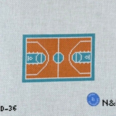 Basketball Court - Orange and Blue