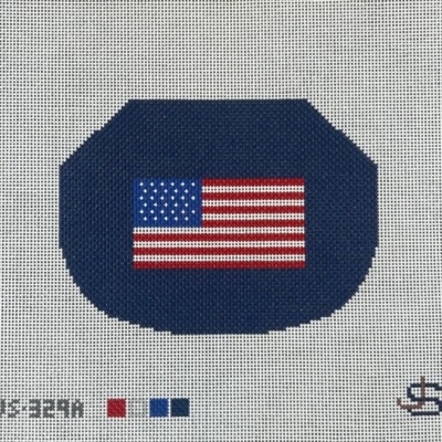 American Flag Kiss Lock Bag