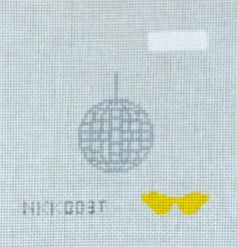 Silver and White Disco Ball