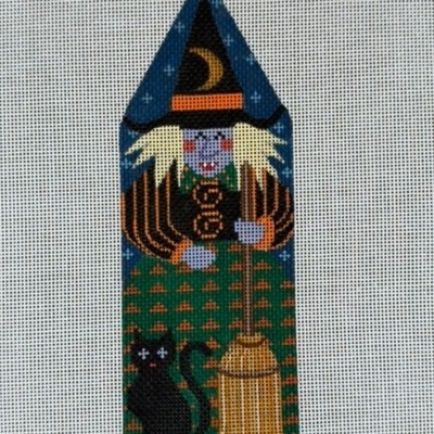 Witch with Broom and Black Cat (Trixie)