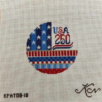 USA 250 Stars & Stripes Round