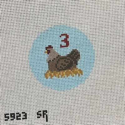 Twelve Days, 13 Mesh Rounds Day Three - French Hens