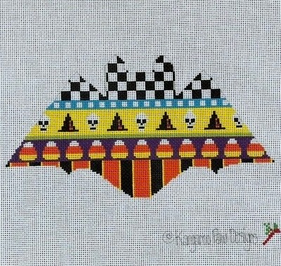 Halloween Bat - Skulls/Checks