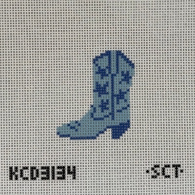 Mini Star Blue Boot Printed Canvas
