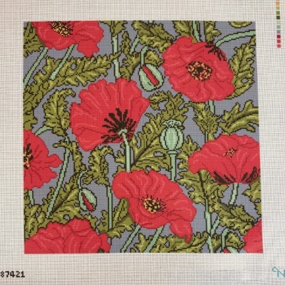 Garden Poppies Pillow