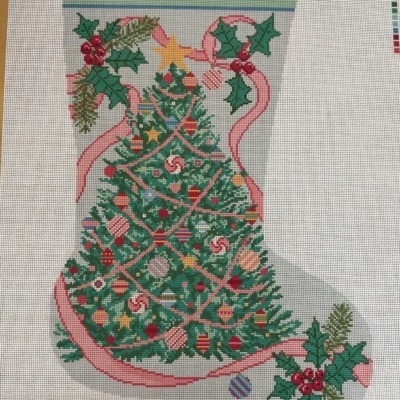 Holiday Ribbon Stocking