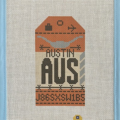 Austin Retro Travel Tag