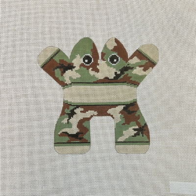 Frog, camouflage, greens NO NAME
